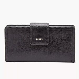Fossil Black Leather RFID Women's Wallet